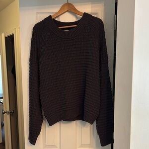 Universal Thread Chunky Crewneck Sweater in Grey Blue